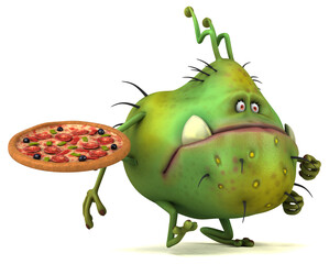 Fun germ - 3D Illustration