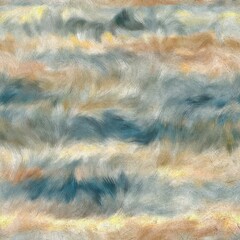 Seamless faux digital paint stroke striped pattern print. High quality illustration. Procedural painting with realistic brush strokes in bright trendy color. Abstract art for surface design and print.