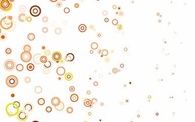 Light Brown vector background with bubbles.