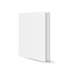 Naklejka premium Blank vertical book template. Blank magazine or book cover, brochure booklet. Vector illustration.