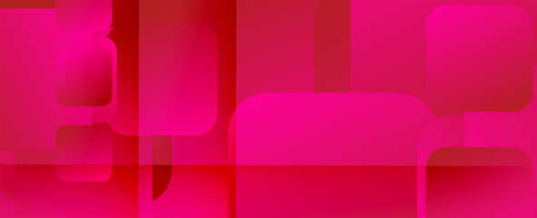 Square shapes composition geometric abstract background. 3D shadow effects and fluid gradients. Modern overlapping forms