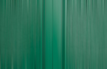 Green old wooden door in motion blur. 