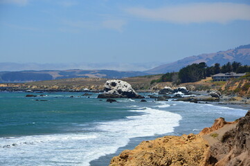 Panorama am Pacific Coast Highway, Kalifornien