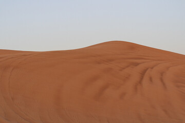 Landscape of desert dunes at sunset - 428734642