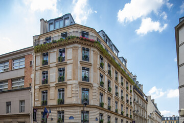 A beautiful romantic building in Paris