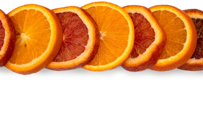 Frame of the coloured oranges