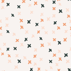 Hand drawn textured doodle seamless pattern. Vector micro texture for background.