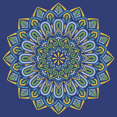 Mandala pattern color Stencil doodles sketch good mood Good for creative and greeting cards, posters, flyers, banners and covers - 428742693