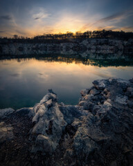 Obraz premium zakrzowek lake in Krakow 