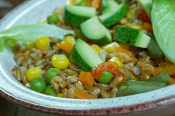 Easy Mexican Freekeh Pilaf