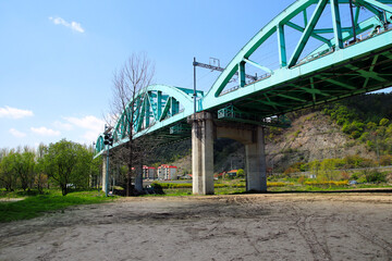 Overground elevated railroad tracks, Daeseong-ri National Tourist Site, Gapyeong, South Korea