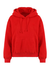 Blank classic hoodie red color