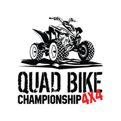 Quad bike championship 4x4 illustration vector © neobianca007