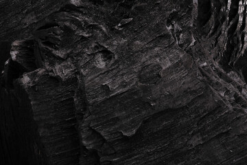 black coal texture / close up