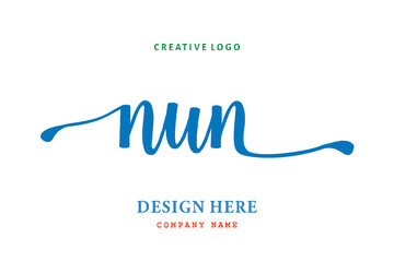 NUN lettering logo is simple, easy to understand and authoritative