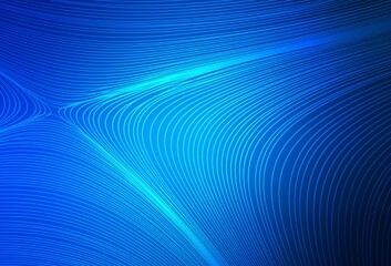 Dark BLUE vector background with stright stripes.