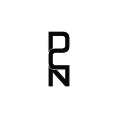 dcn letter original monogram logo design
