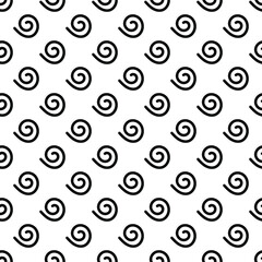 Design seamless spiral dots pattern. Abstract monochrome background. Vector art. Spiral pattern. Fabric pattern. Gift wrap. Paper. Grunge spiral background. Vector pattern with swirls. Template.