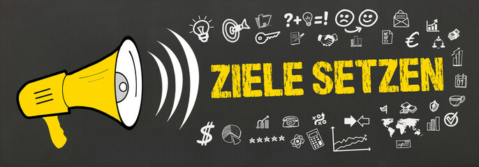 Fototapeta premium Ziele setzen 