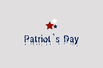 Illustration for Patriot Day vector background design. 