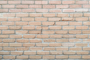 Red Old brick wall in a background image