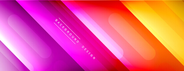 Fototapeta premium Dynamic lines abstract background. 3D shadow effects and fluid gradients. Modern overlapping forms