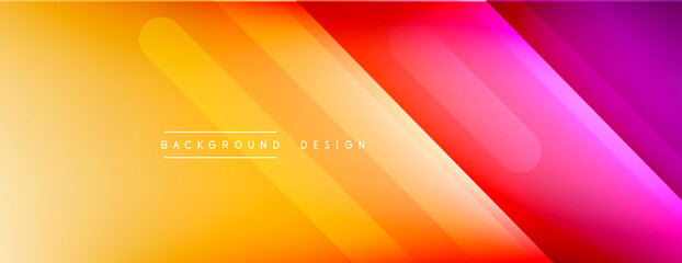 Dynamic lines abstract background. 3D shadow effects and fluid gradients. Modern overlapping forms
