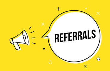 Referral spread icon friend customer icon review marketing referral megaphone