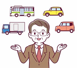 色々な交通手段を使う人