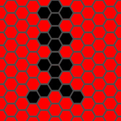 Abstract vector hexagonal geometry background