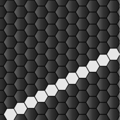 Abstract vector hexagonal geometry background