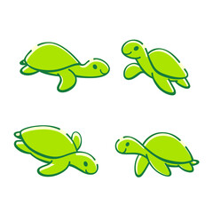 Cartoon turtle sketch line icon. Сute animals set of icons. Childish print for nursery, kids apparel, poster, postcard, pattern.