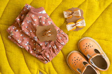 children's clothing and hair clips.