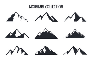 Mountain vector Camping activity ideas Hiking in summer Isolated on background.