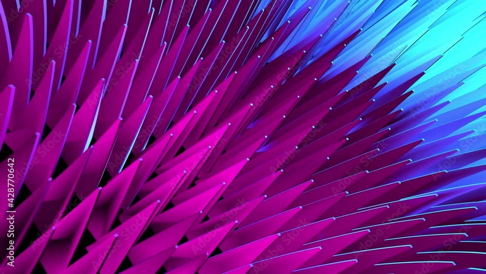 Poster abstract creative modern background 4k 3d rendering of triangle geometric shape. minimal elegant ani