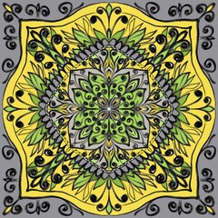 Beautiful abstract pattern, fashion mandala, suitable for the design of ceramic tiles, paintings, textiles, pillows, wallpapers, jewellery