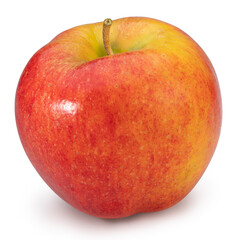 Fresh Red apple isolated on white background, Red Envy apple with leaves on white background With clipping path