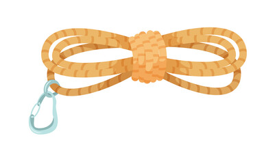 Rope with fastener isolated on white background © studioworkstock