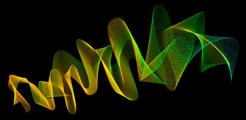 neon abstract on a black background