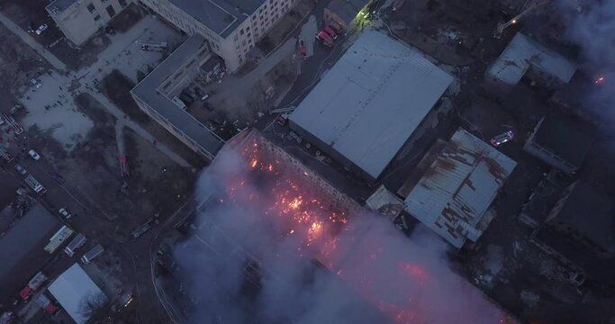 Nevskaya Manufactura is on fire