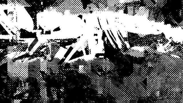 Abstract graffiti glitch motion animated background.