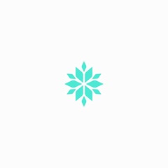 Abstract elegant tree leaf flower logo icon vector design. Universal creative premium symbol. Graceful jewel boutique vector sign.