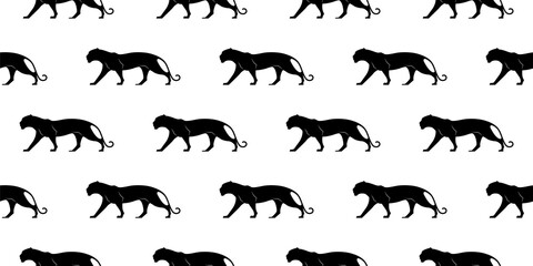 vector black panther pattern for design
