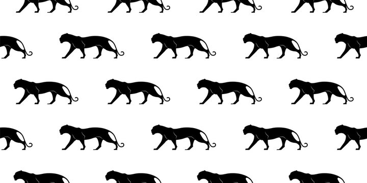 vector black panther pattern for design