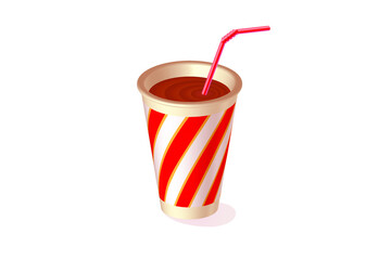 juice illustration isolated on white background