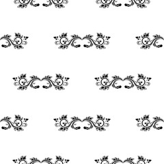 Oriental vector damask patterns for greeting cards and wedding invitations.