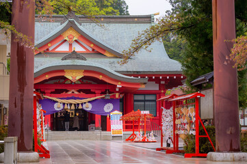 宮城県仙台市にある青葉城跡の宮城縣護國神社の境内