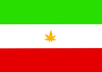 Iran legalize cannabis flag