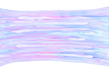 colorful rainbow wave abstract on natural watercolor hand paint background, illustration, line art