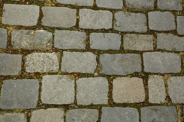 Fototapeta premium Paved street from above